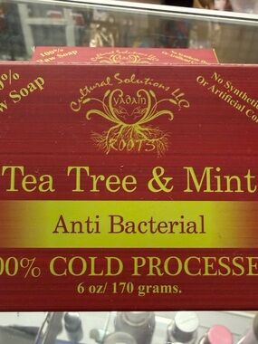 Tea Tree & Mint Antibacterial Hand Soap - Cold Pressed Raw Soap